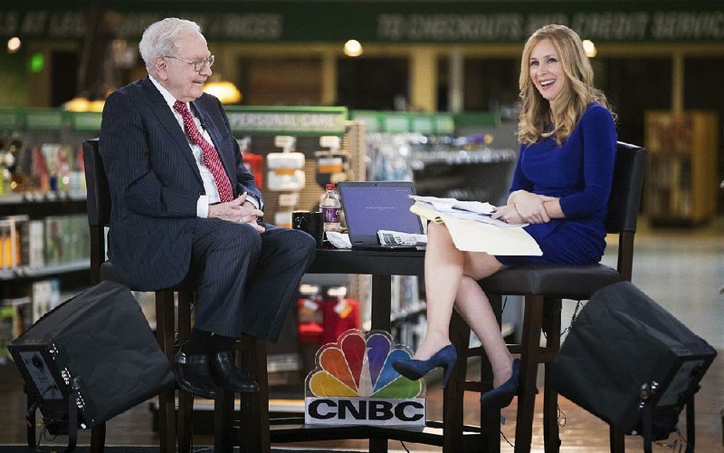Warren Buffett, in an interview with CNBC’s Becky Quick, said Monday that Berkshire Hathaway is heavily invested in Apple because the iPhone maker has a “sticky product” that has proved indispensable for many consumers.