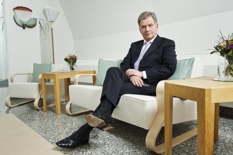 Sauli Niinisto, Finland's president, during an interview at his seaside residence in Helsinki, Finland, on Feb. 24, 2017.