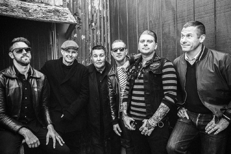 Boston’s Dropkick Murphys — Tim Brennan (from left), Al Barr, Ken Casey, Jeff DaRosa, James Lynch and Matt Kelly — will play the Metroplex in Little Rock tonight. 
