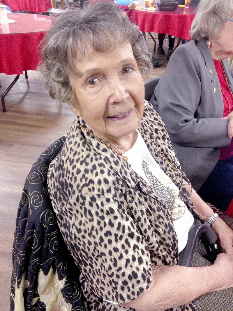 Sally Carroll/McDonald County Press Jo Pearcy is ready to listen to the live band at the Noel Senior Center.