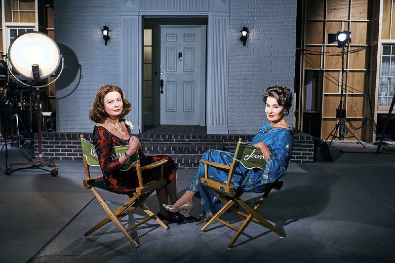 FX’s new Feud: Bette & Joan stars Susan Sarandon as Bette Davis (left) and Jessica Lange as Joan Crawford.
