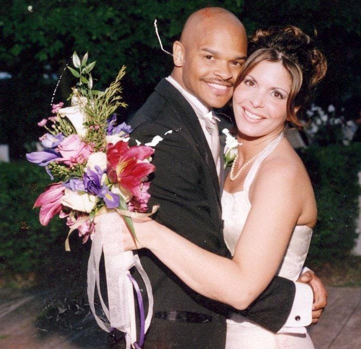 V.P. Parker and Gina Khoury were on-again, off-again for eight years before they tied the knot on May 25, 2001. “We were a mess,” Gina laughs. “But,” V.P. says, “we had always cared about each other and we knew we wanted to be together.” 