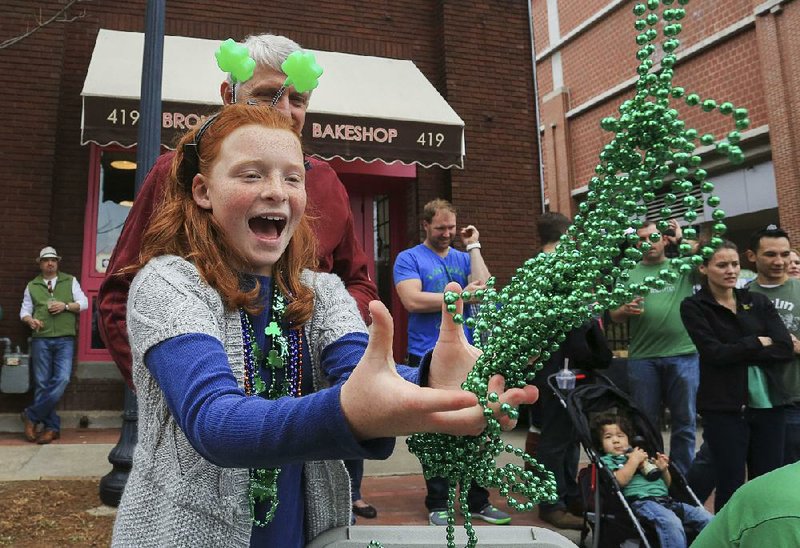 Little Rock and North Little Rock will take on a green glow during the Irish Cultural Society of Arkansas’ St. Patrick’s Day Parade on Saturday. 