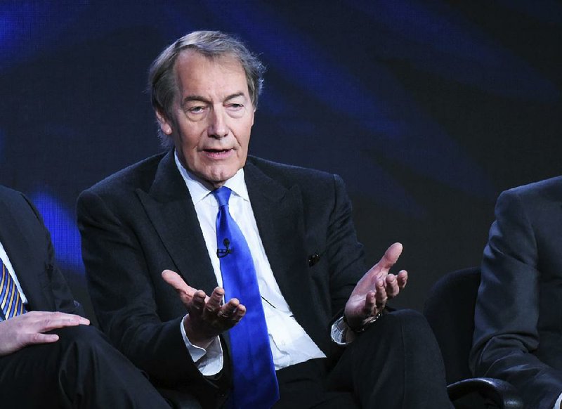 In this Tuesday, Jan. 12, 2016, file photo, Charlie Rose participates in the "CBS This Morning" panel at the CBS 2016 Winter TCA in Pasadena, Calif. 