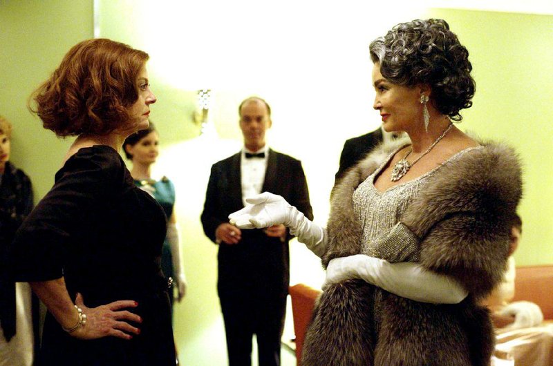 Susan Sarandon is Bette Davis (left) and Jessica Lange is Joan Crawford in FX’s Feud: Bette and Joan. New episodes air at 9 p.m. Sunday on FX; catch past episodes at fxnetworks.com/shows/feud.