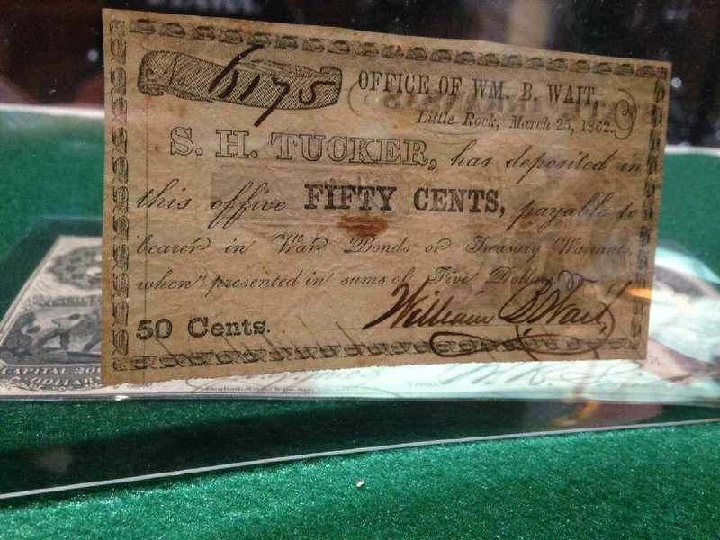 A war bond issued in Little Rock in 1862 for 50 cents was part of a presentation at the February meeting of the Central Arkansas Coin Club. The club and the Arkansas Numismatic Society are holding the 70th Annual Coin Show from March 31-April 2 in Little Rock.