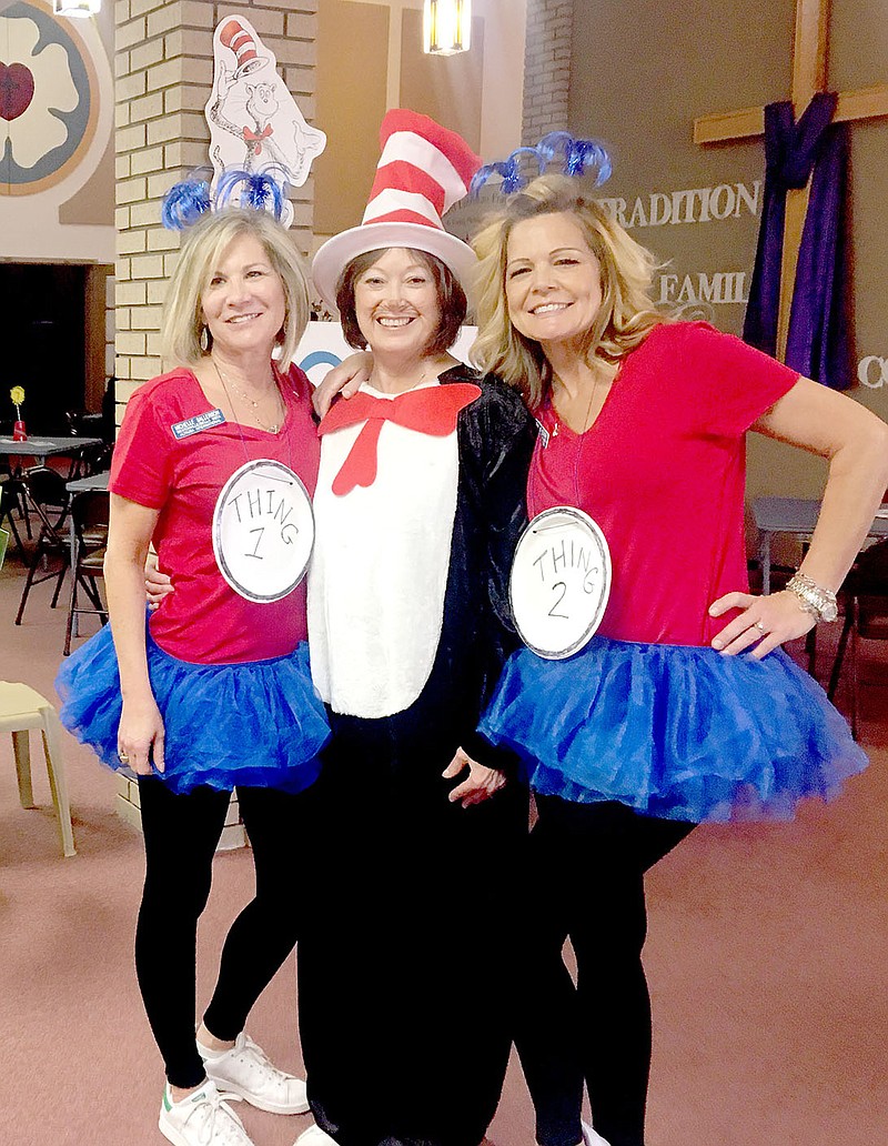 Photo submitted by Valerie Katz The Bentonville/Bella Vista Club of Altrusa International celebrated the birthday of Dr. Seuss with a game day March 9 to help fund projects to get kids reading. One project is to gives all third graders in Bella Vista, Bentonville, Gravette and Pea Ridge a personal dictionary. They also work with the DEB Project, Autumn&#8217;s Reride, and the Tennie Russell School. The Club meets at 11:30 a.m. on the first and third Tuesdays of the month at the River Grill in Bentonville. Visitors are always welcome.