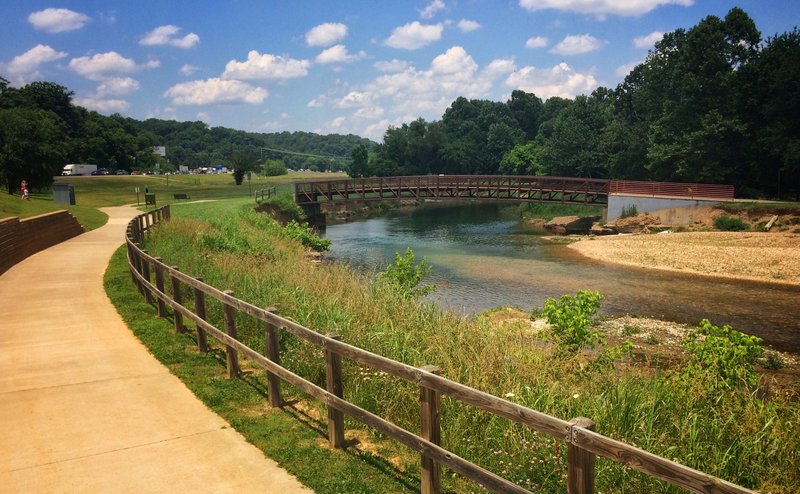 NWA Democrat-Gazette/File Photo The Cave Springs City Council doesn't plan to build a trail connecting the city to the razorback Greenway anytime soon, aldermen decided this week.