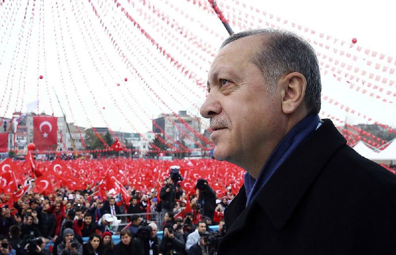 On Thursday at a rally in Sakarya, Turkish President Recep Tayyip Erdogan said the European Union could “forget about” the agreement that requires Turkey to readmit migrants in return for visa-free travel. 
