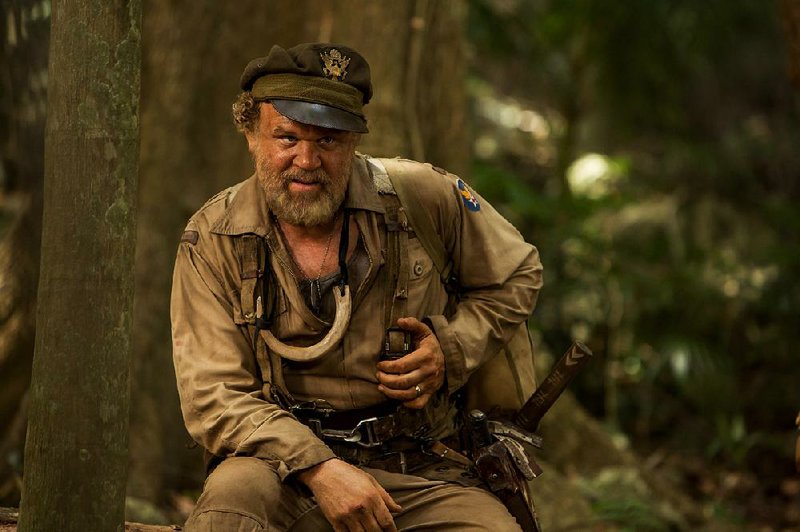 John C. Reilly stars as Hank Marlow in the new fi lm Kong: Skull Island. It came in first at last weekend’s box office and made about $61 million.
