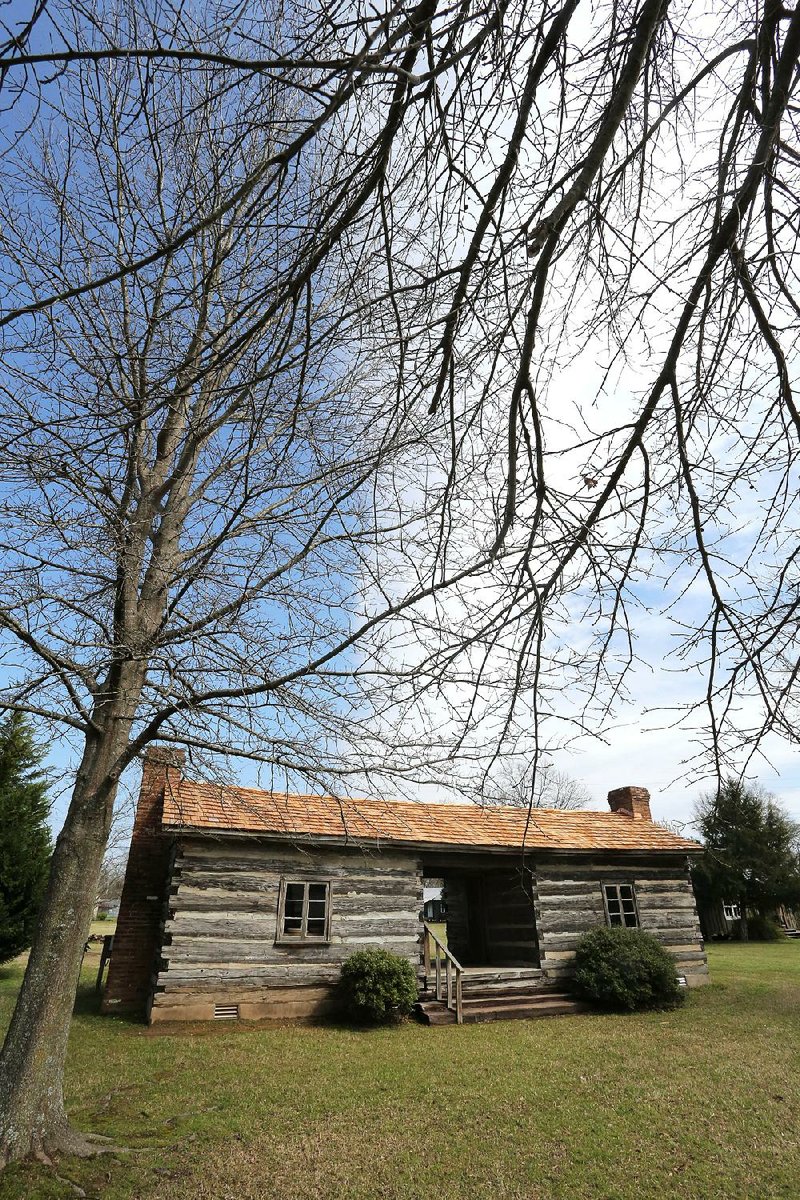This dogtrot log cabin is the oldest structure at the Scott Plantation Settlement in Scott near Little Rock. The cabin dates back nearly two centuries, but the design is timeless. The open “dogtrot” or breezeway in the middle offers a shaded spot and a bit of natural cooling.