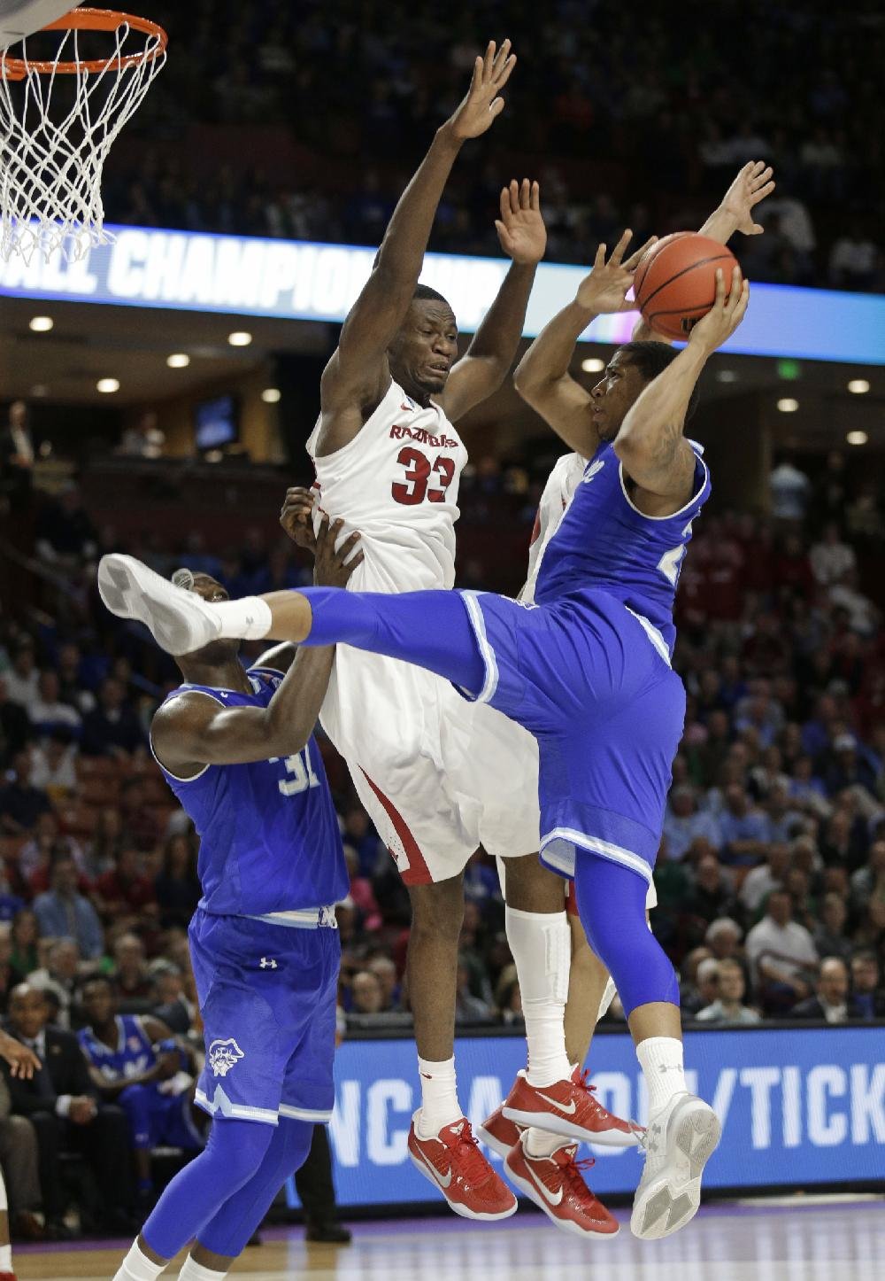 Arkansas beats Seton Hall at the NCAA Tournament