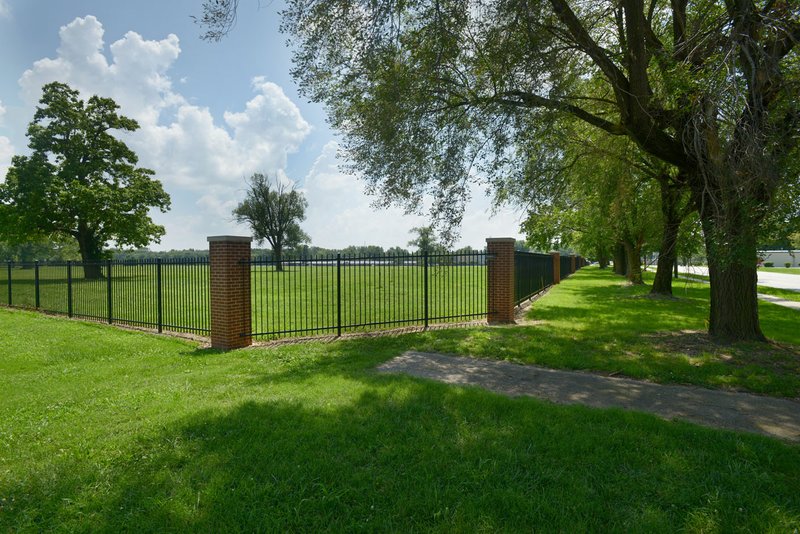 Land at the intersection of South Main Street and Southeast 8th Street in Bentonville, planned for the Thaden School campus. 