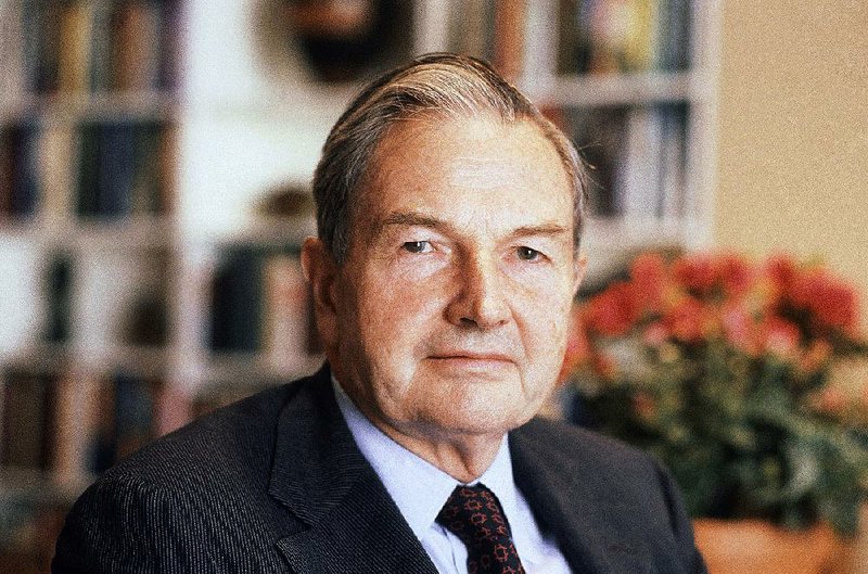 In this April 31, 1981, file photo, David Rockefeller poses for a photograph. The billionaire philanthropist who was the last of his generation in the famously philanthropic Rockefeller family died, Monday, March 20, 2017, according to a family spokesman.