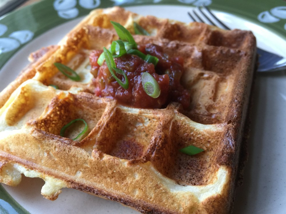 FRONT BURNER Cheese waffles delight cauliflower fan