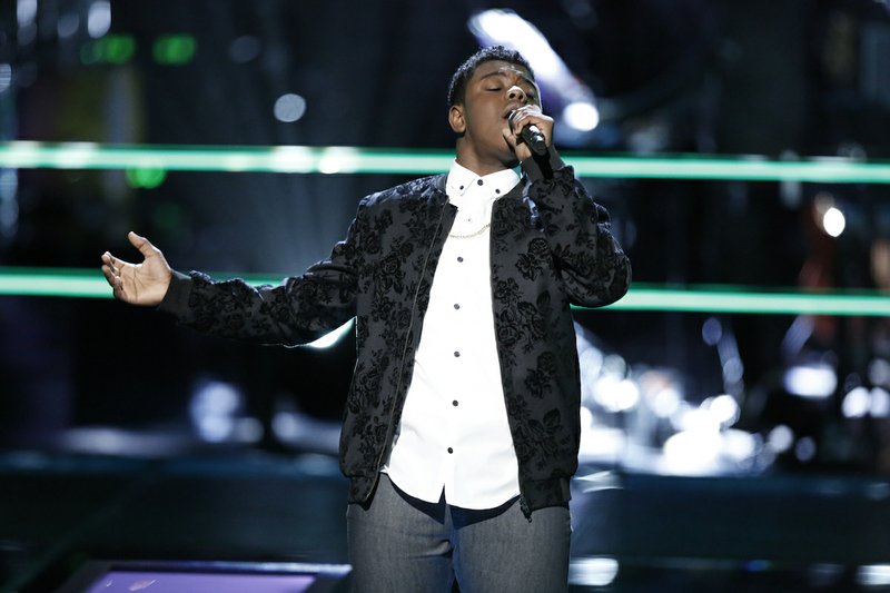 North Little Rock native Quizz Swanigan performs during the battle rounds on NBC's "The Voice."