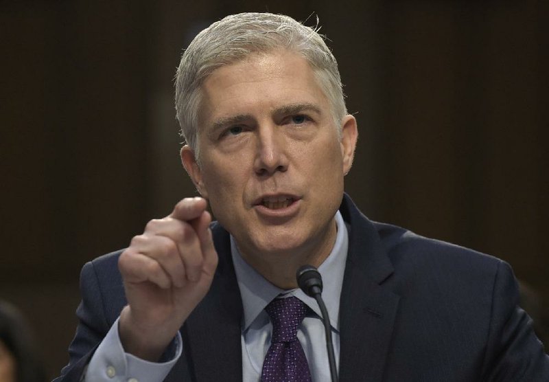 “Nobody is above the law in this country,” U.S. Supreme Court nominee Neil Gorsuch said Tuesday during his Senate Judiciary Committee confirmation hearings.  