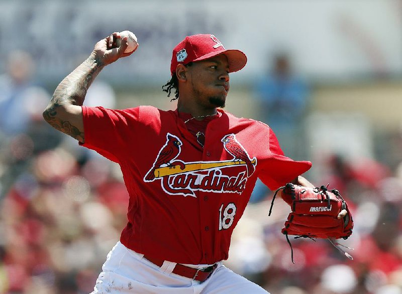 Right-hander Carlos Martinez will be the opening-day starter for the St. Louis Cardinals when they take on the Chicago Cubs on April 2.