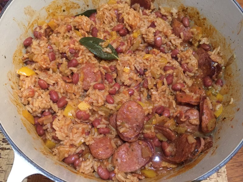 Jambalaya with red beans
