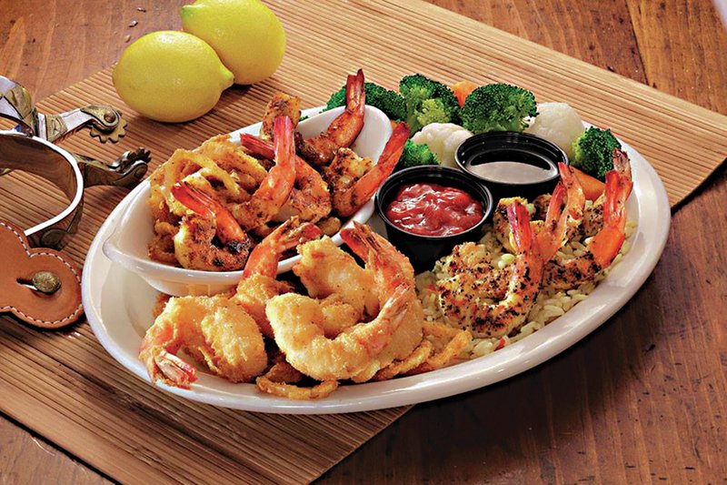 The Shrimp Trio, with 5 Fried Shrimp, 5 Grilled Shrimp and 5 Del Rio Shrimp, served with a side item. This is the ultimate Shrimp entr&#233;e just in time for Lent and perfect this week with the Spring like weather.