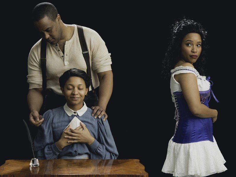  Anderson Ryan, Britney Walker-Merritte and Toya Turner star in Lynn Nottage’s “Intimate Apparel,” on stage through April 16 at TheatreSquared.