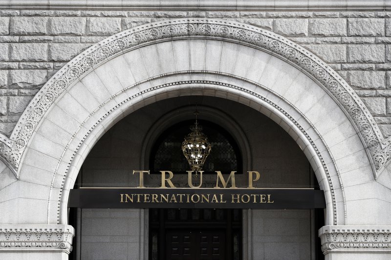 FILE - In this Dec. 21, 2016 file photo, the Trump International Hotel in Washington. 
