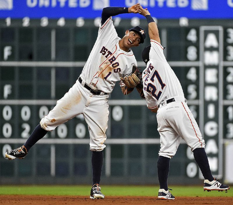 Carlos Correa (left) and Jose Altuve have the Houston Astros near the top of the list for the next major league team to end its championship drought. The Astros have never won a World Series title.