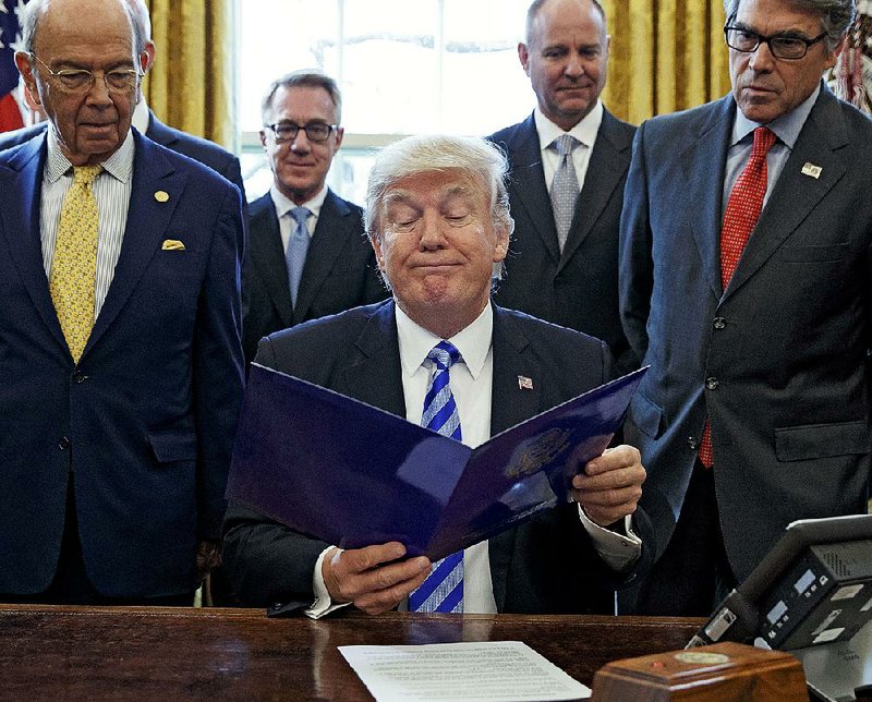 After greenlighting the Keystone XL pipeline on Friday, President Donald Trump said the pipeline can now be
built “with efficiency and with speed.”