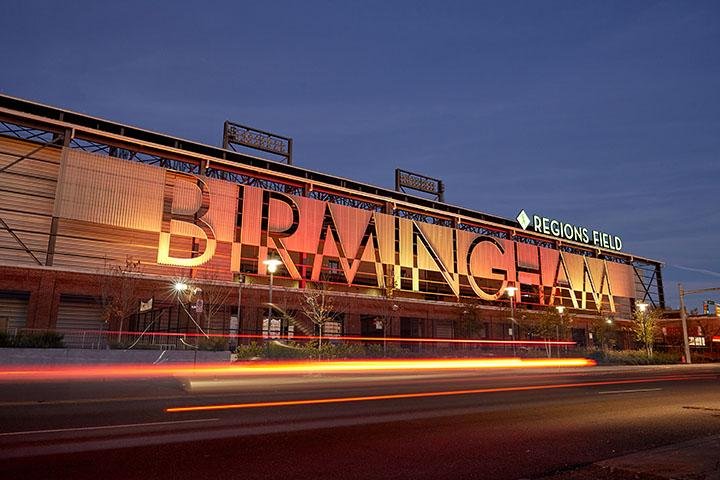 Baseball heritage is rich in Birmingham, Ala., where Regions Field is home of the Birmingham Barons minor league baseball team.