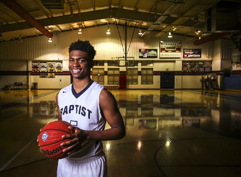 Sophomore Issac McBride averaged 20 points per game this season and helped lead Baptist Prep to its second consecutive state championship. He scored 20 points in the Class 4A championship game and was named the tournament MVP.