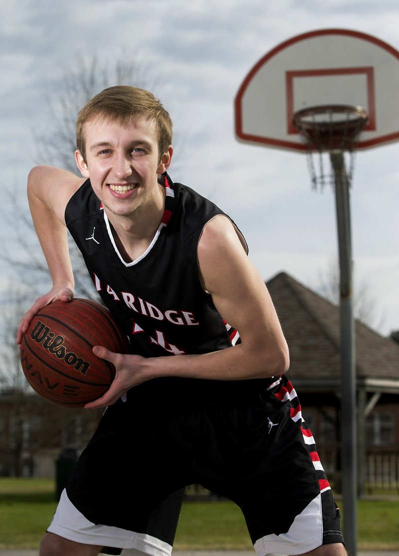 NWA Democrat-Gazette/JASON IVESTER
Pea Ridge senior Joey Hall was named the All-NWADG Division II Boys Player of the Year after leading the Blackhawks to the 4A state championship game for the first time in school history.