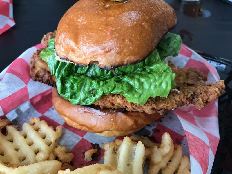 The Angry Bird chicken sandwich is a winner at North Bar. 