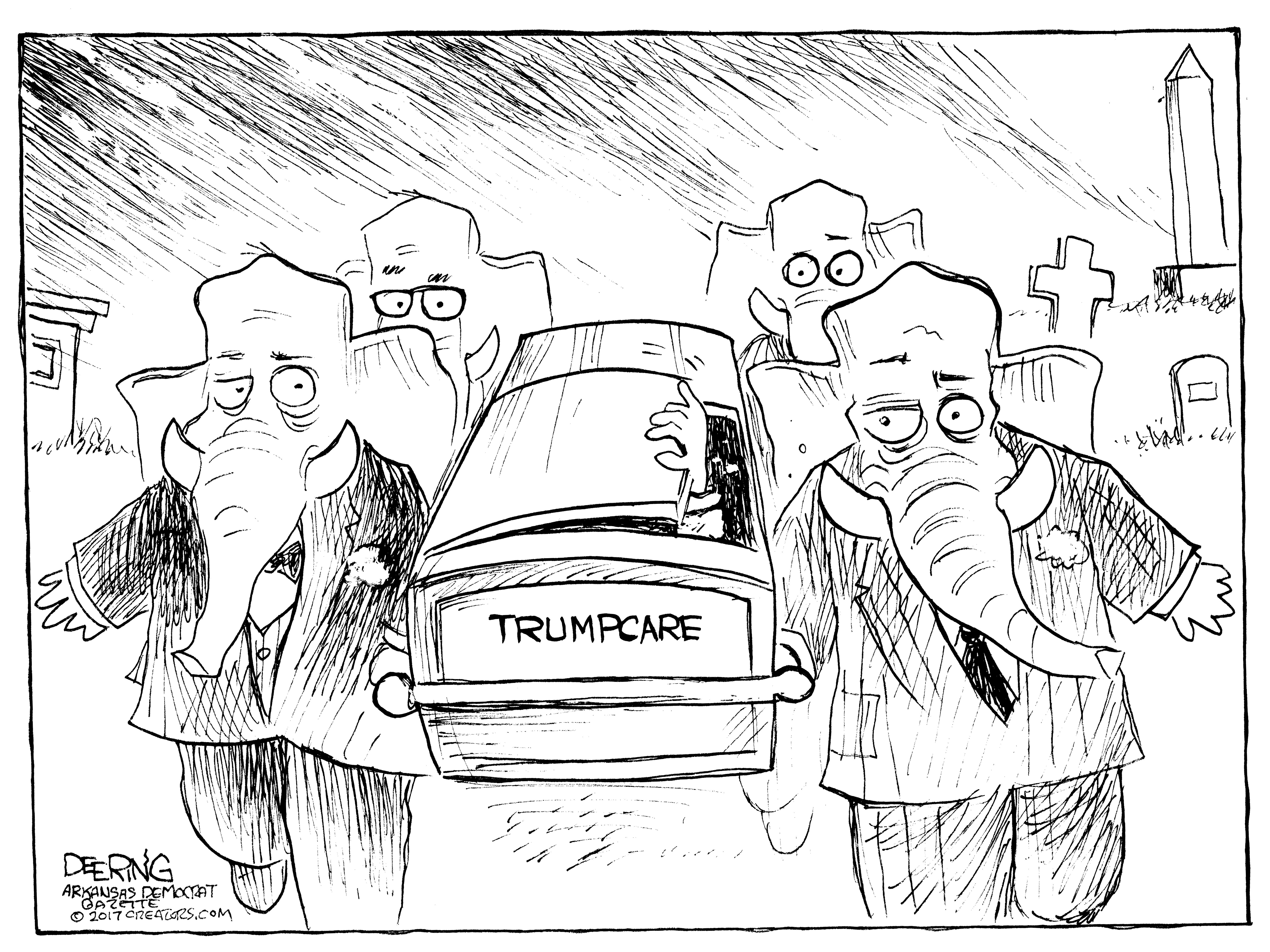 John Deering Editorial Cartoon 3/30/17