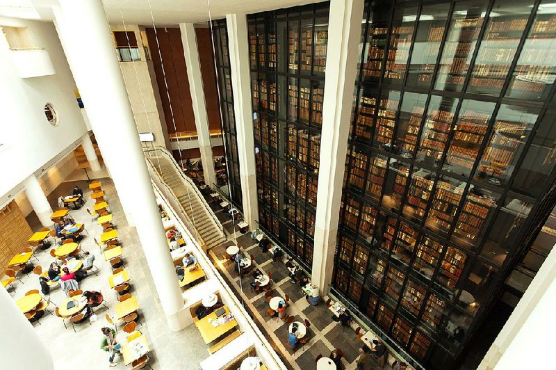 The British Library houses its treasures on 380 miles of shelving.