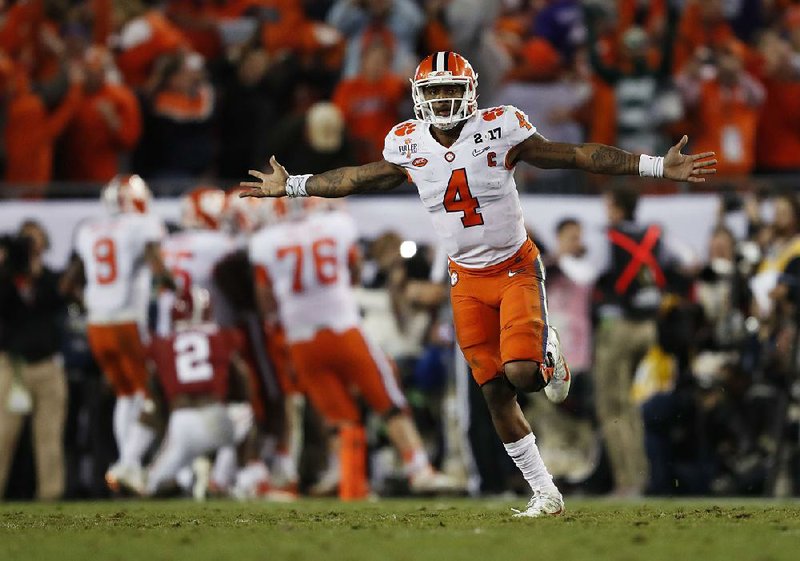 Former Clemson quarterback Deshaun Watson was asked to leave a bar in Tuscaloosa, Ala., when a former Alabama Crimson Tide player, who doesn’t work for the bar, spotted him coming in. The bar apologized for the actions of two of its patrons.