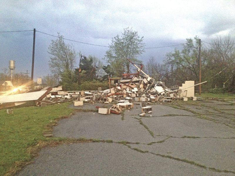 Tornado destroys fire station in Goodman Northwest Arkansas Democrat