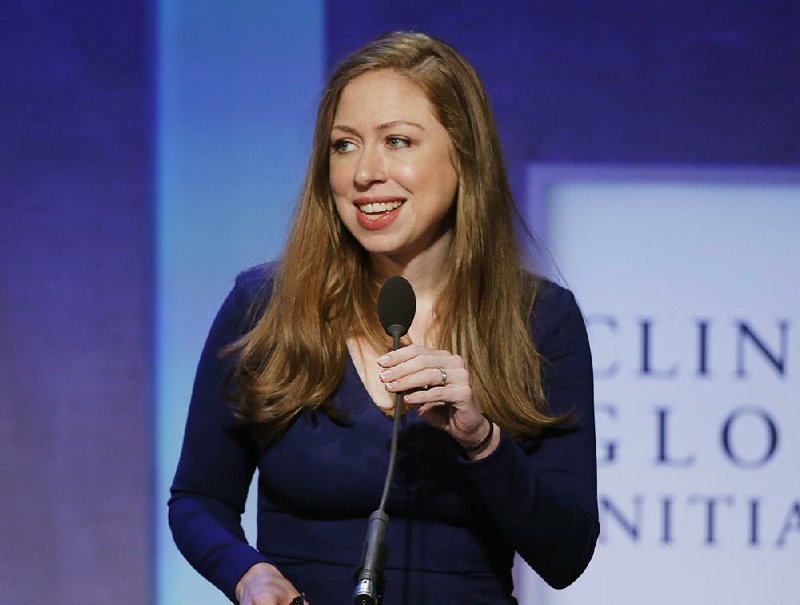 In this Sept. 19, 2016 file photo, Chelsea Clinton speaks at the Clinton Global Initiative in New York. 