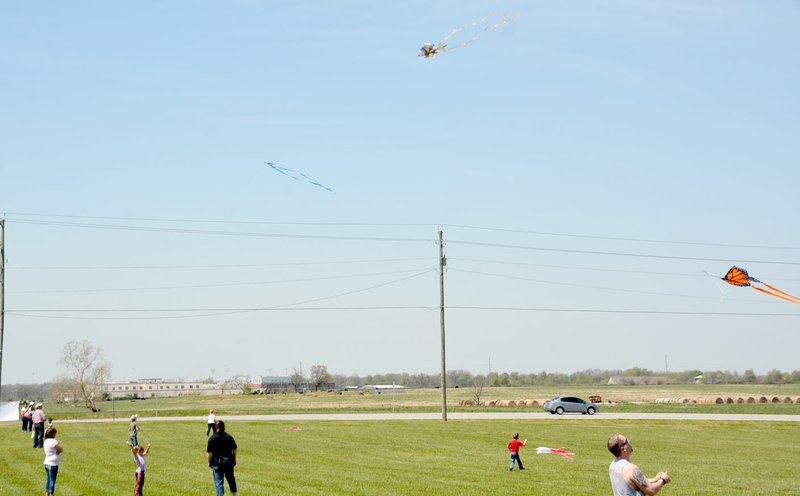 File photo Families gathered at Cecil Smith Field in Siloam Springs for Kite Day last year. This year&#8217;s Kite Day will be held Saturday, April 8.