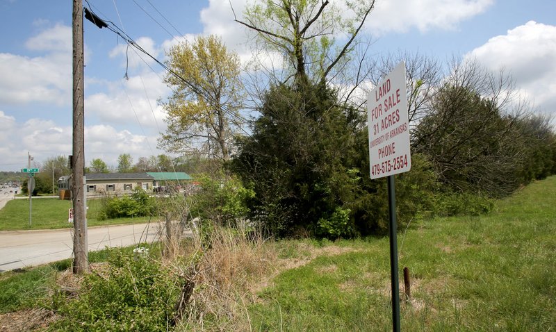 A 31-acre lot on the south east corner of 19th Street and College Avenue in Fayetteville is for sale by the University of Arkansas. 