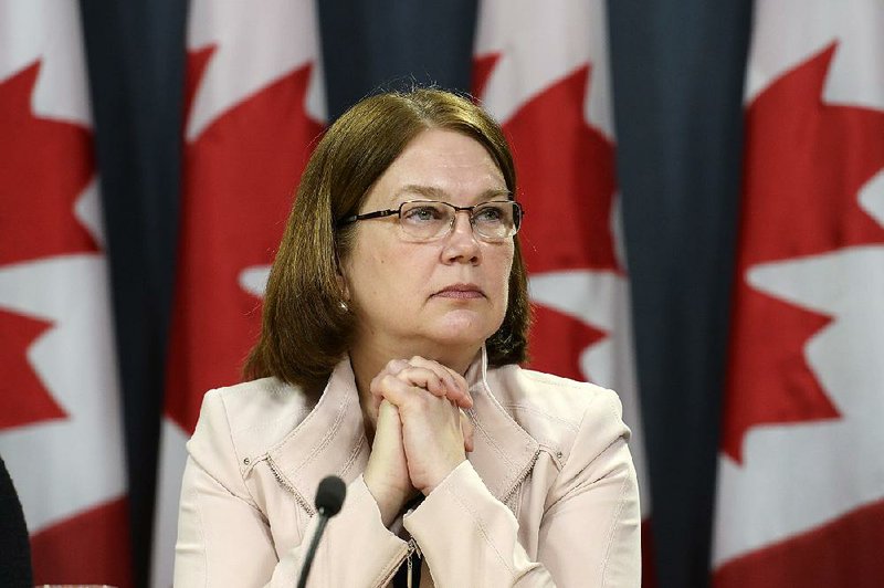 Canadian Health Minister Jane Philpott announces Thursday in Ottawa changes regarding the legalization of marijuana.