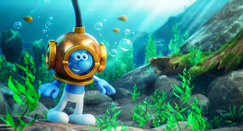 Scuba Smurf is among the characters in the new Columbia film Smurfs: The Lost Village. It came in third at last weekend’s box office and made about $13 million.