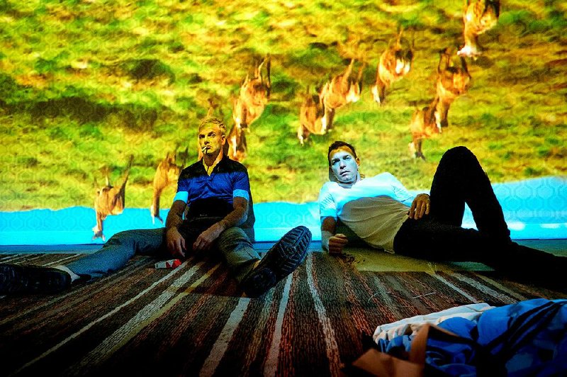Simon (Jonny Lee Miller) and Renton (Ewan McGregor) become “tourists in their own past” in Danny Boyle’s T2 Trainspotting, a sequel that revisits characters introduced in the fi rst fi lm 20 years ago.