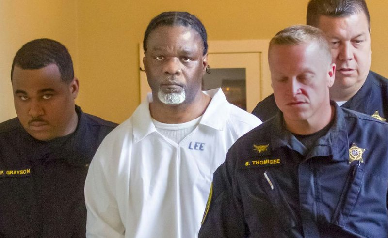 In this April 18, 2017, file photo, Ledell Lee appears in Pulaski County Circuit Court for a hearing in which lawyers argued to stop his execution. 
(Benjamin Krain/The Arkansas Democrat-Gazette file photo via AP)