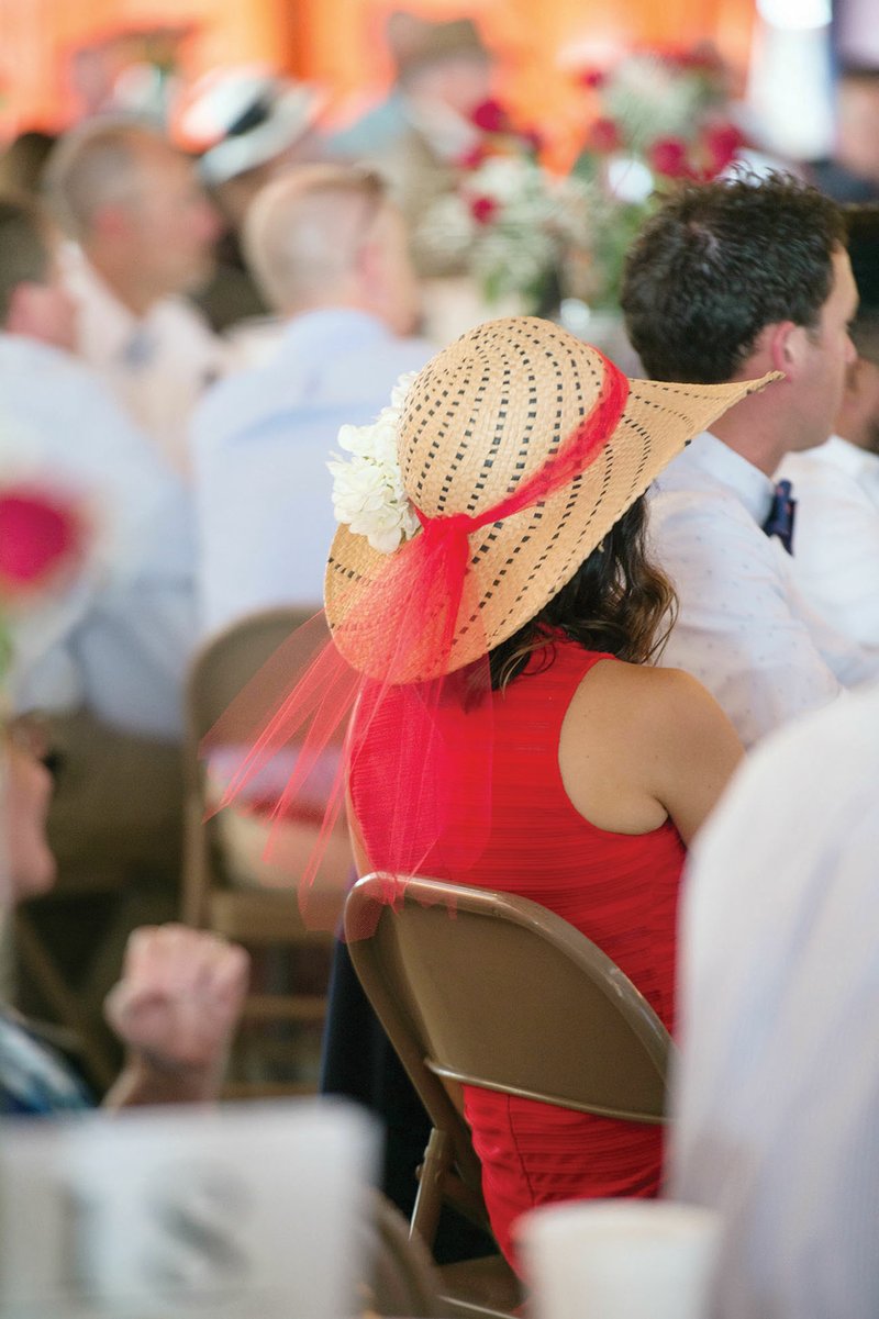 An attendee dons a hat at last year’s Pony Up for Haven, a Kentucky Derby party to raise money for Conway’s shelter for abused and neglected girls. The fourth-annual event is scheduled for 4 p.m. May 6 at the Conway Country Club