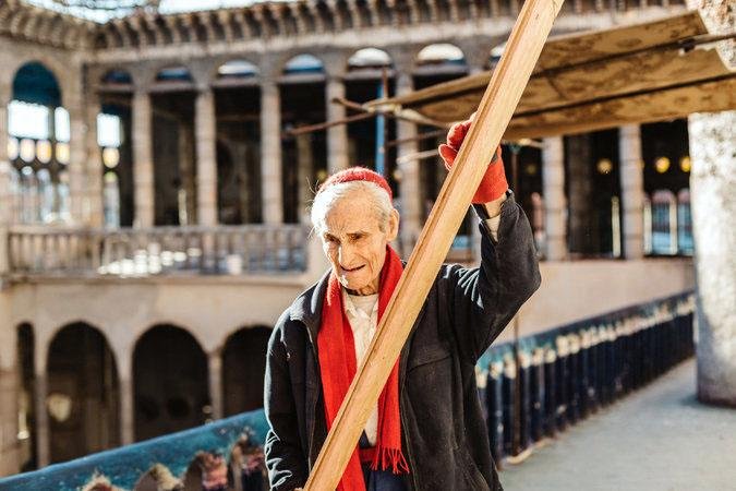 Justo Gallego has been building most of his “Cathedral of Faith” himself, without any training as an architect or civil engineer, using recycled or castoff materials. He plans to be buried in the crypt of the church. 