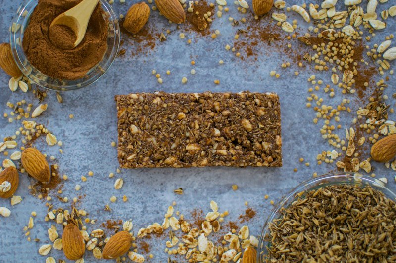 ReGrained's snack bars are made from spent brewing grains.