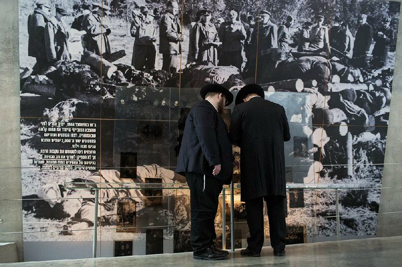 People visit Yad Vashem Holocaust memorial in Jerusalem on Sunday for Israel’s Holocaust Remembrance Day.
