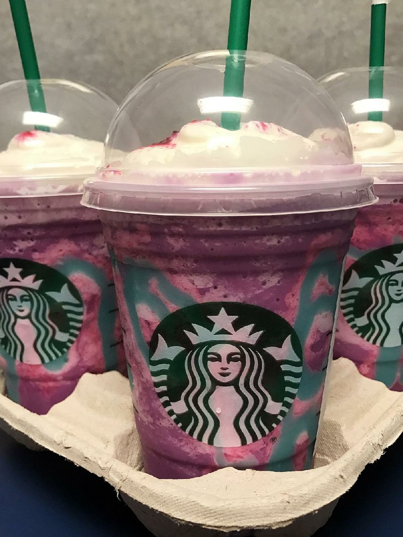 Tickled pink: Starbucks’ Unicorn Frapuccino was a drink of a different color.