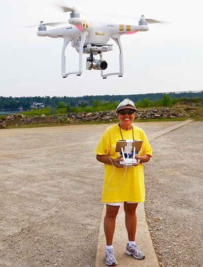 Submitted photo FLYING HIGH: Renee Steinpries will help lead a demonstration on drones during a brown bag lunch event being held by the Computer Club of Hot Springs Village, set for 10 a.m. to 1 p.m. May 3 at the Coronado Community Center. All are welcome to attend.