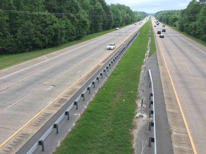 A state police pursuit ended in a crash on Interstate 430 in Little Rock on Wednesday, April 26. 